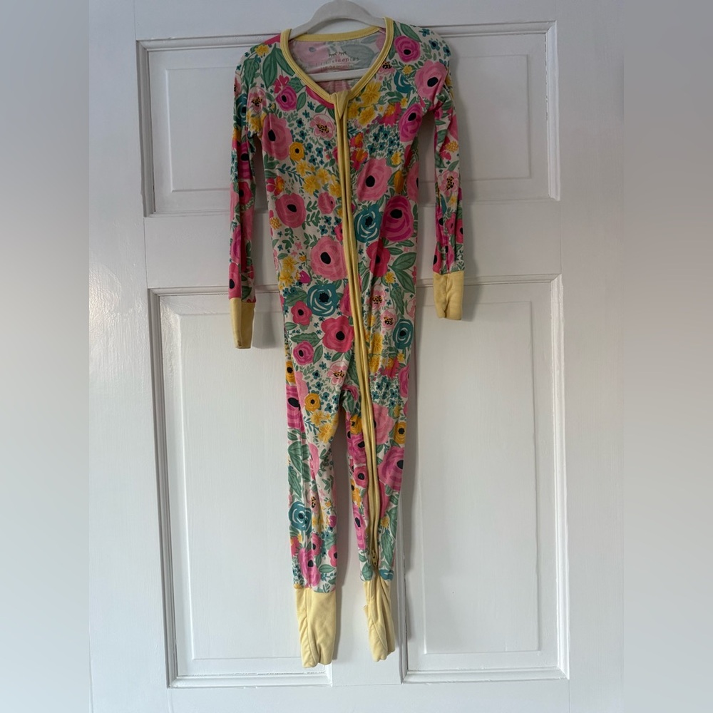 Little Sleepies Yellow Secret Garden Zippy 18-24 mo